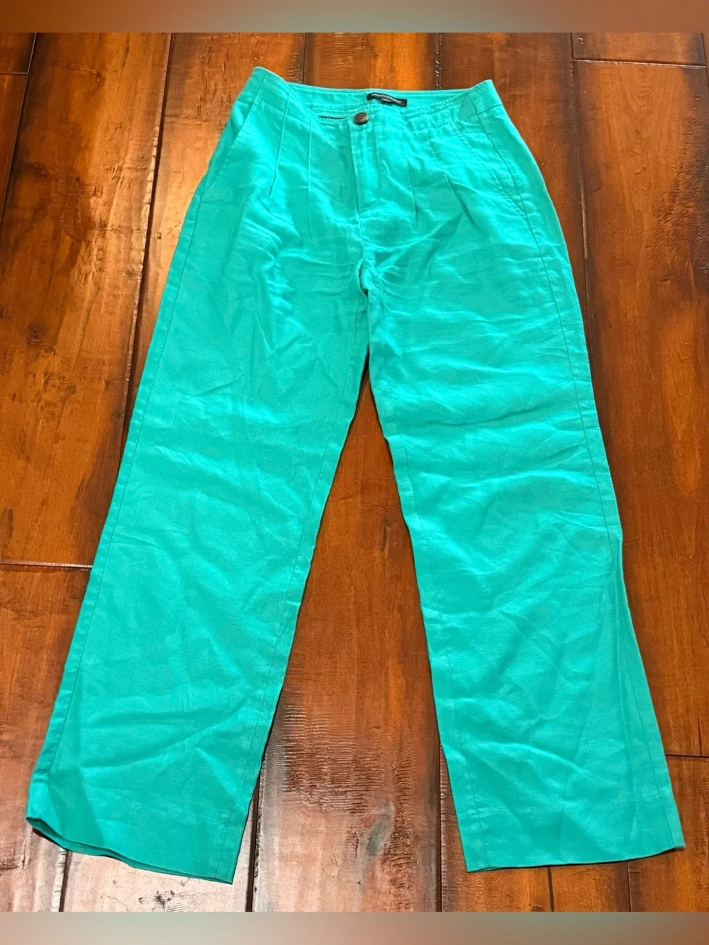 Banana Republic Emerald Green Linen Pants